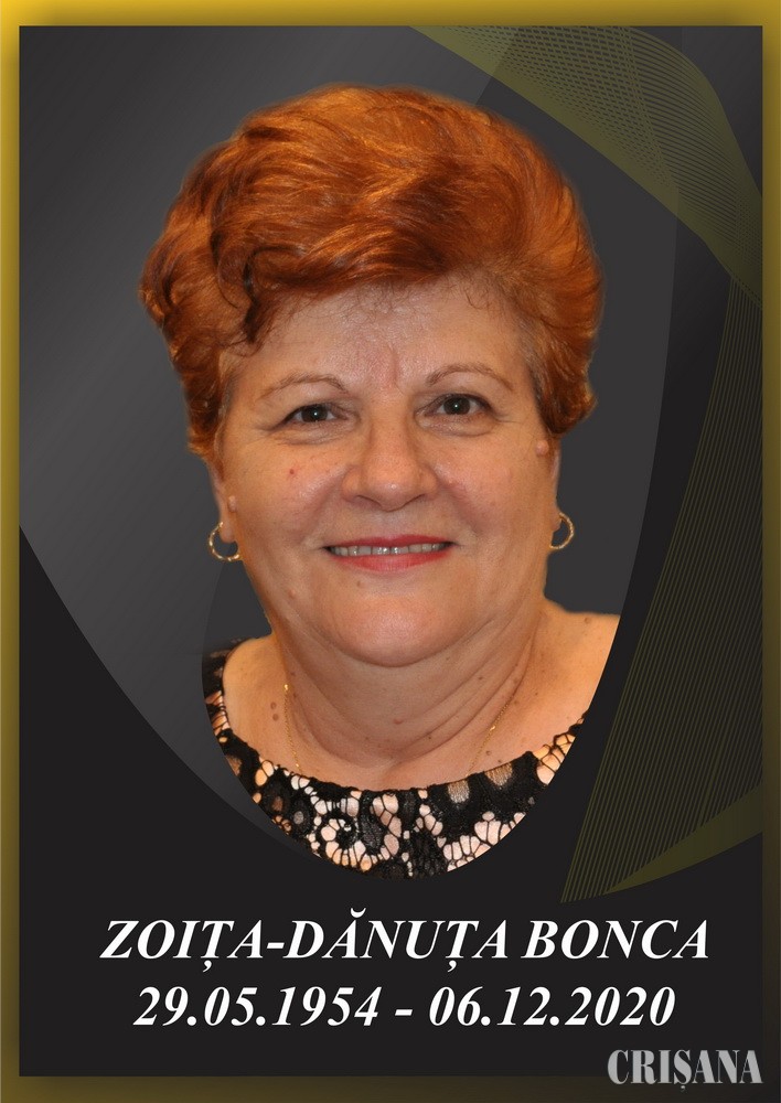 Profesoara Dănuța-Zoița Bonca a plecat la îngeri – Rămas bun, Om frumos!